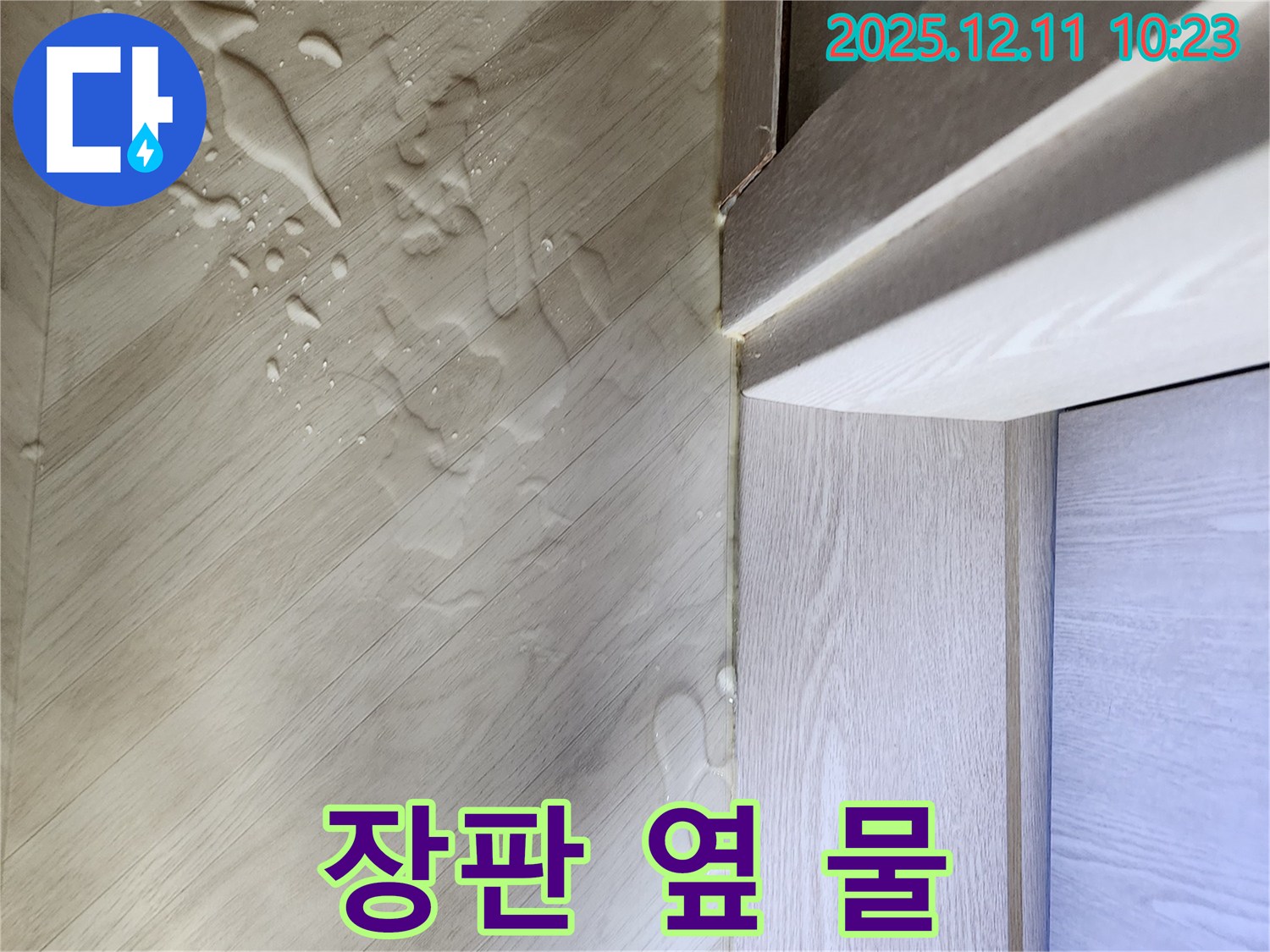 영중면 누수 - 장판 옆 물, 누수 전문가 책임 시공 보장