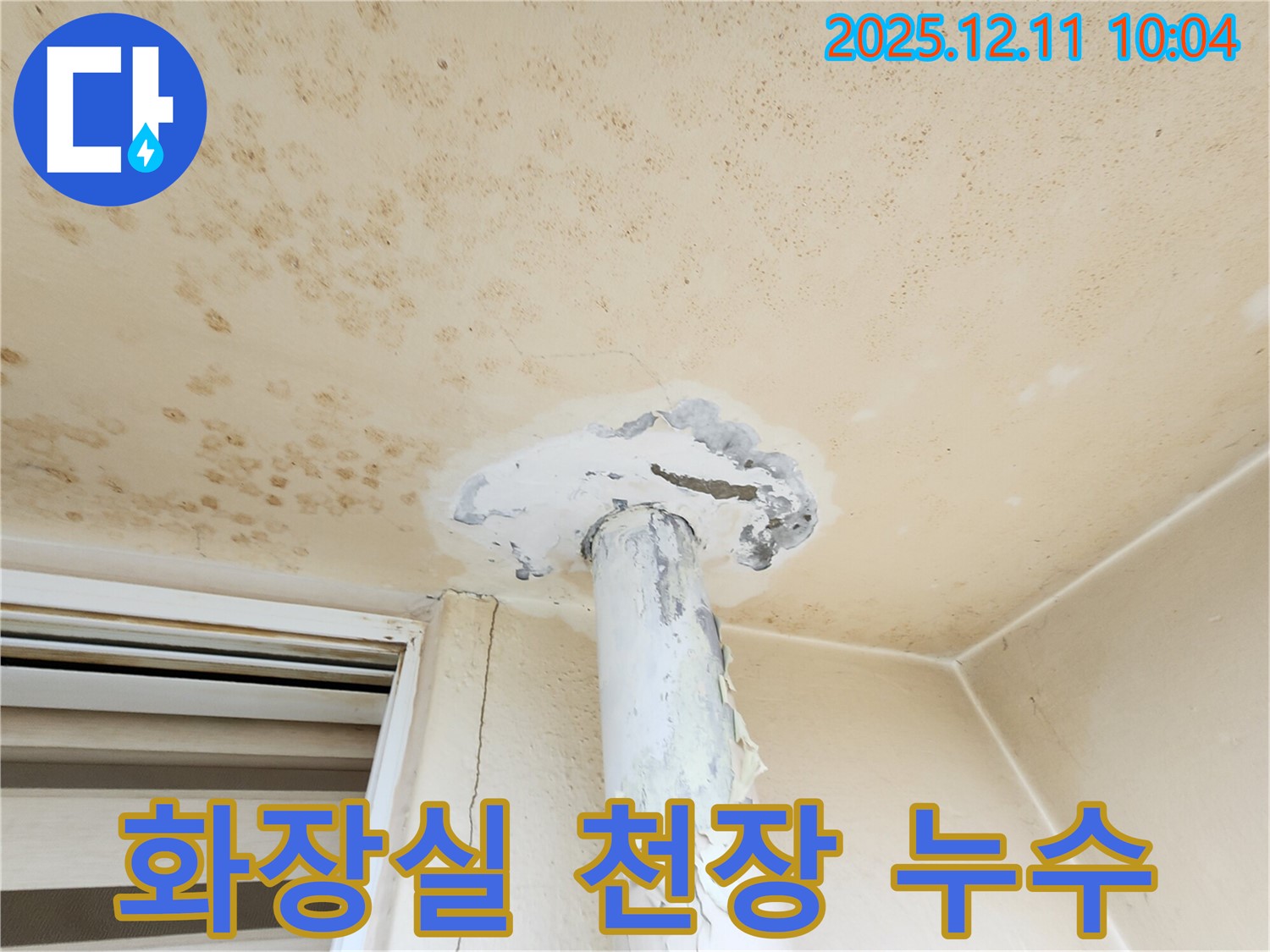 화장실 천장 누수 - 윗층 문제?