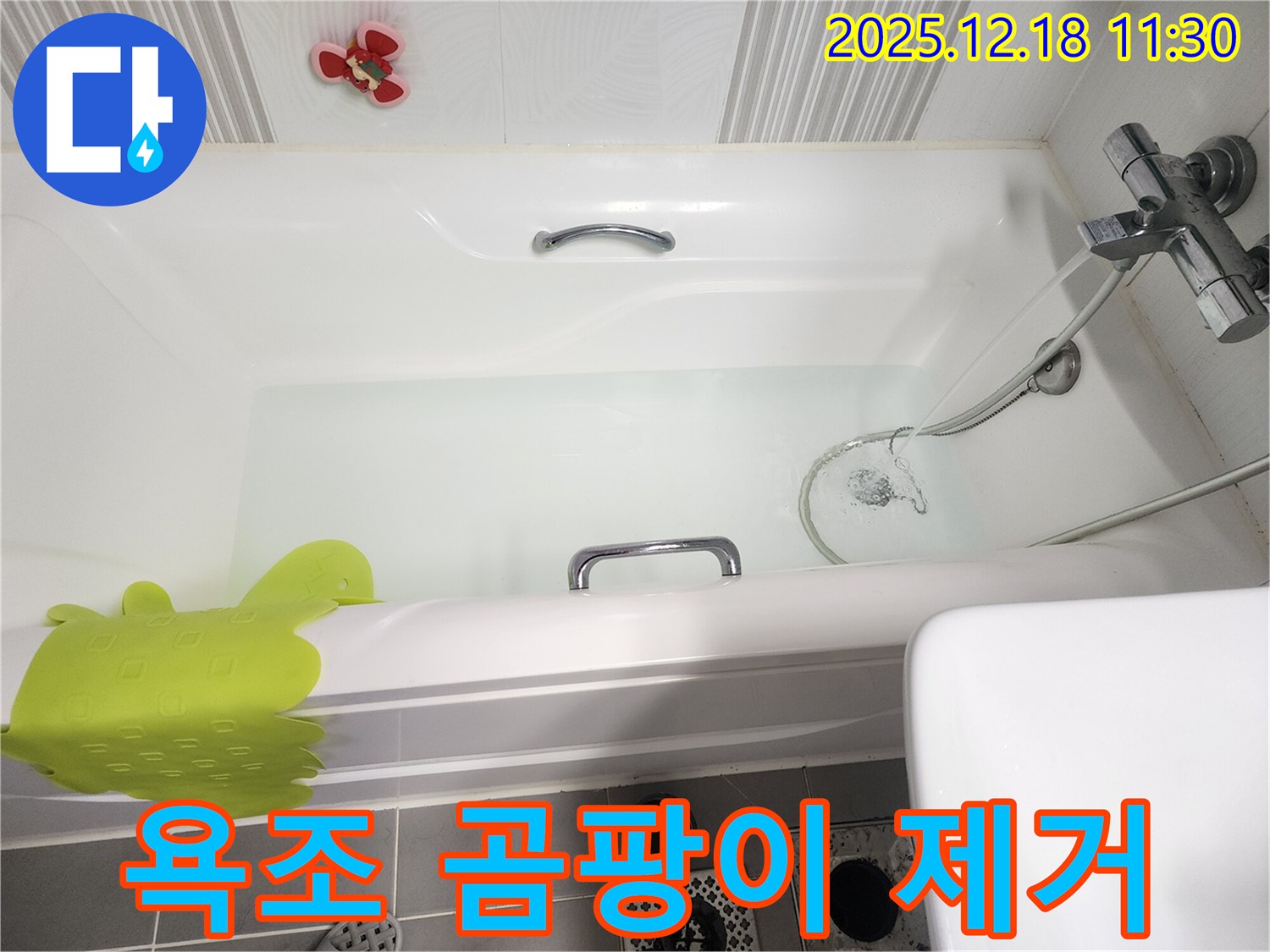 영북면 가채리 욕조 - 곰팡이 제거로 깨끗한 욕실 완성!