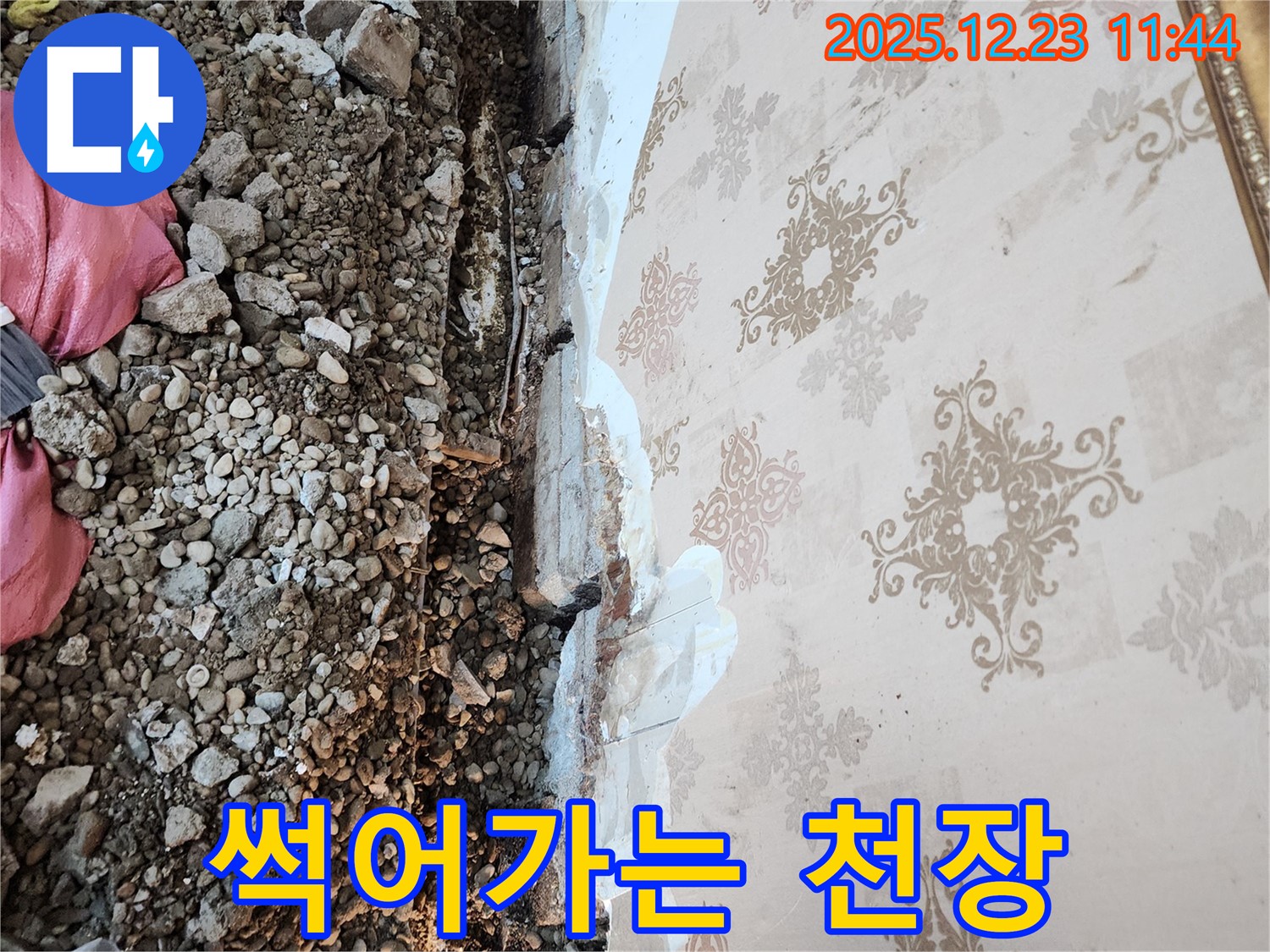 보산동 누수 - 천장 속 오염, 곰팡이 냄새와 함께 썩어가는 끔찍한 천장!
