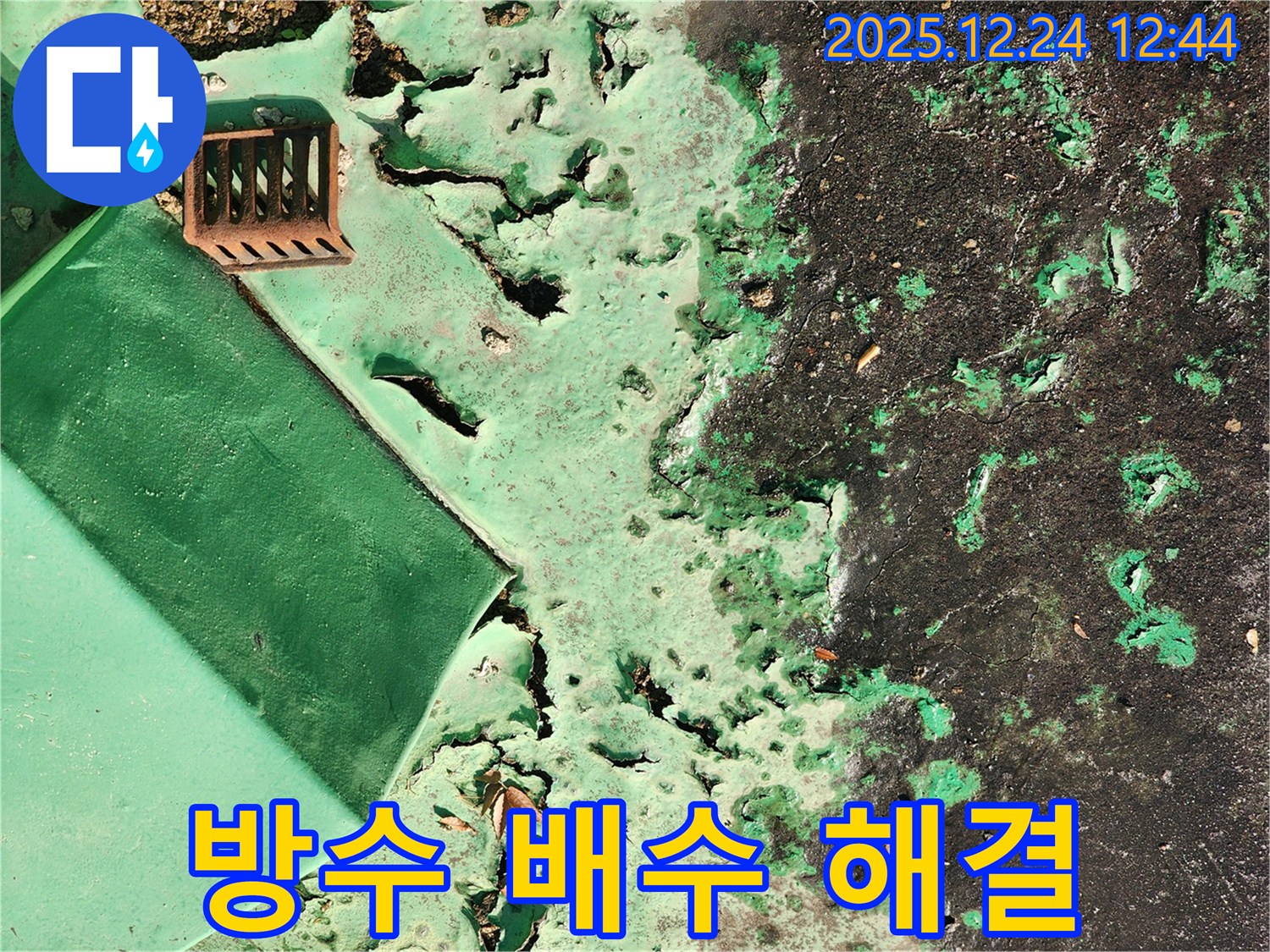 중계4동 옥상 - 낡은 방수층과 막힌 배수구, 문제 해결 과정 공개