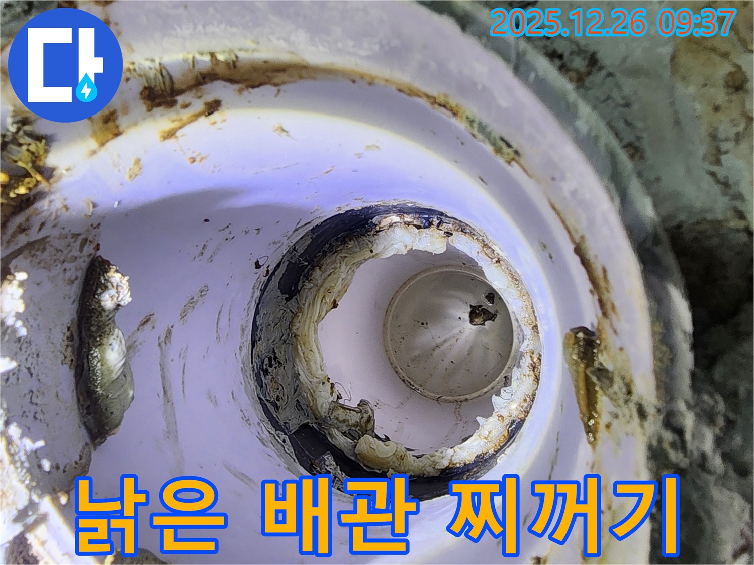 상계1동 낡은 배관 - 찌꺼기, 누수와 악취