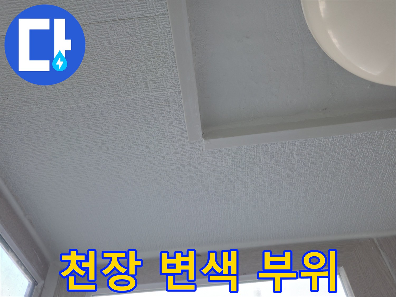 세탁실-천장-부분적-변색-상태