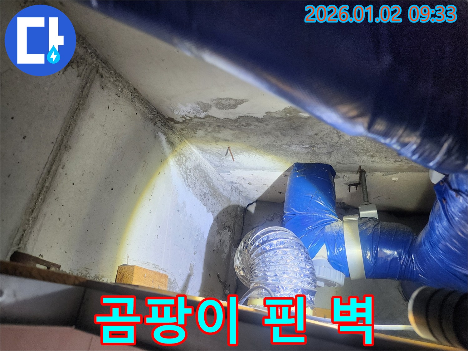 상계9동 곰팡이 핀 벽 - 누수 원인 해결 과정
