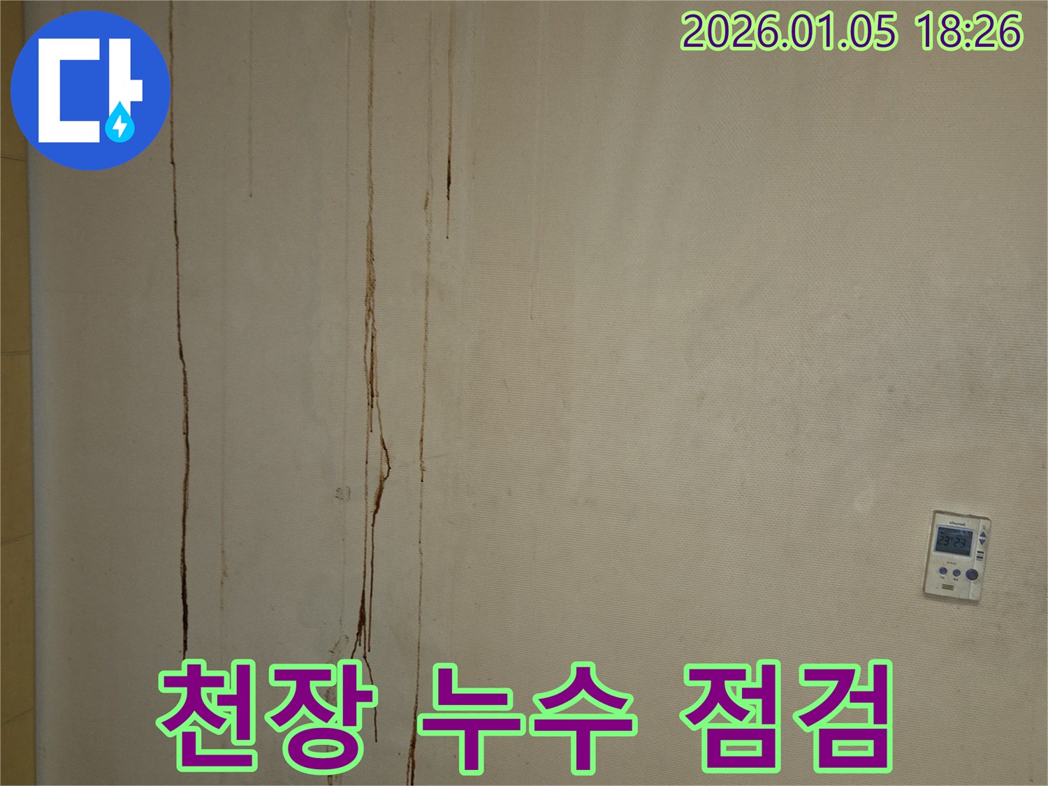 남양주 진건읍 천장 누수 - 정밀 점검으로 누수 위치 특정
