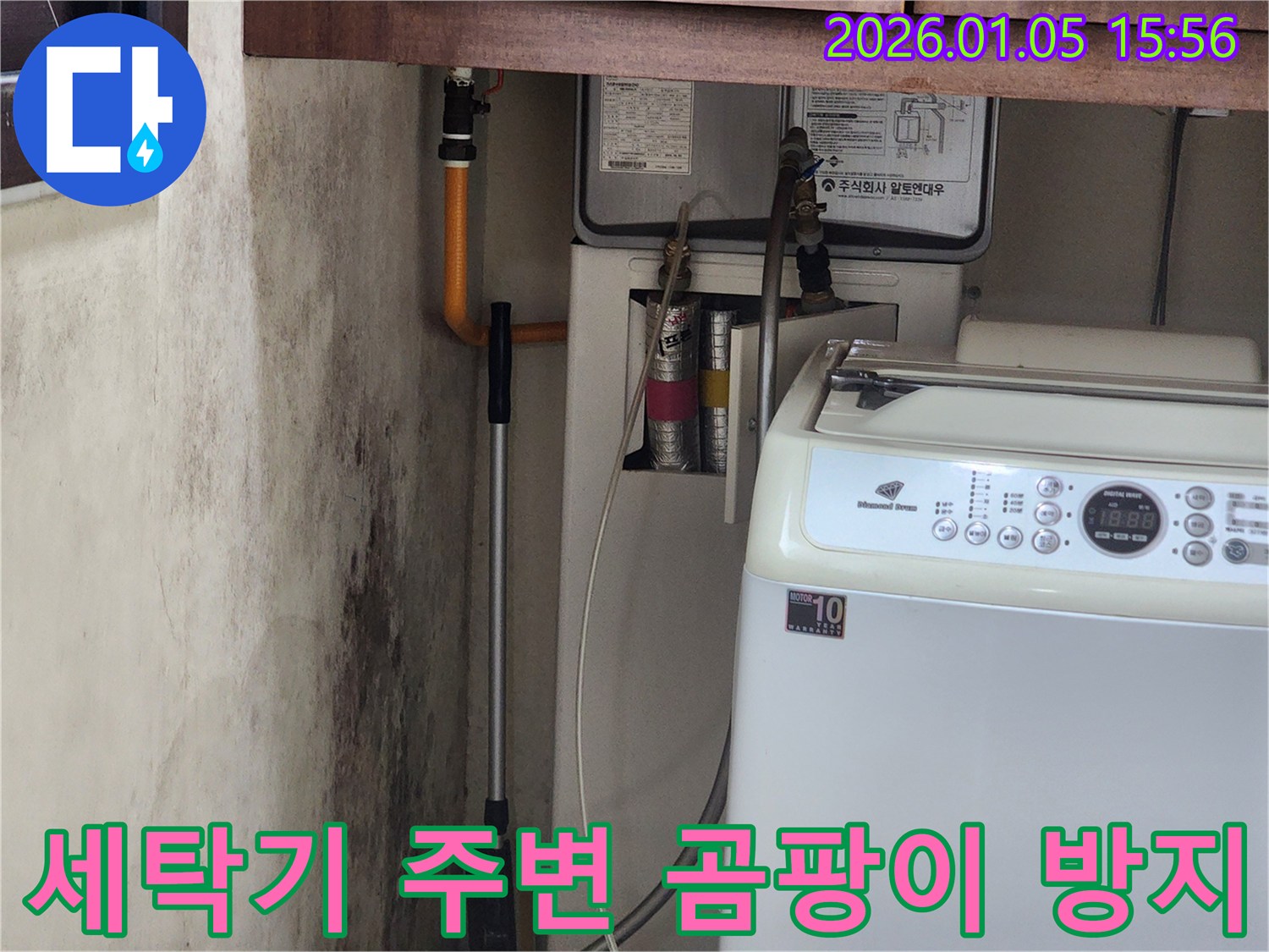 세탁기 주변 벽 곰팡이 - 곰팡이 방지 시공으로 쾌적한 환경 유지