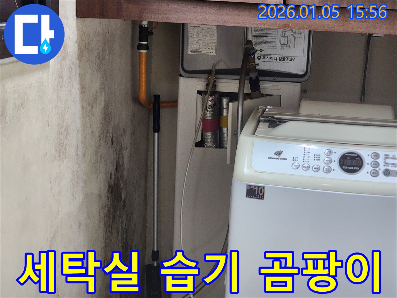 세탁실 습기 - 곰팡이 문제 해결을 위한 완벽 시공