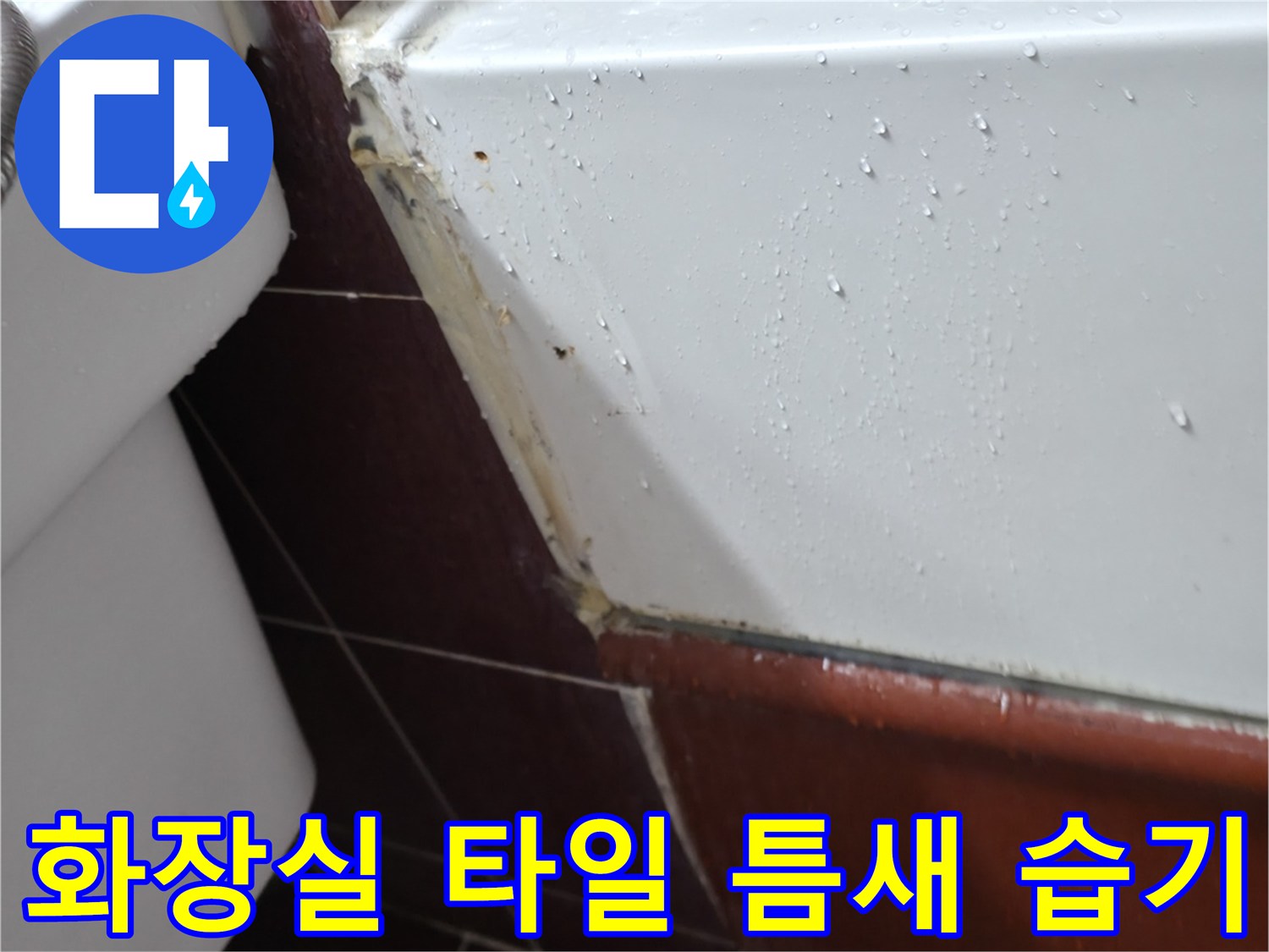양주 백석읍-세면대 뒤쪽 타일 젖음 현상