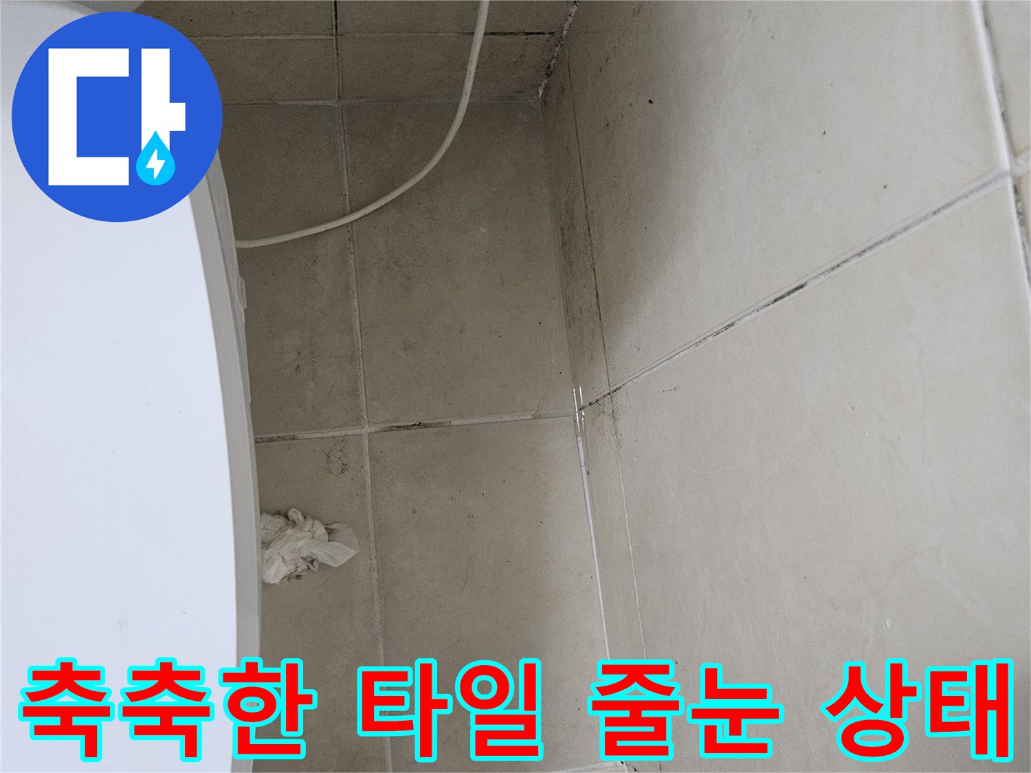 습기가-스며든-욕실-벽면-타일-줄눈