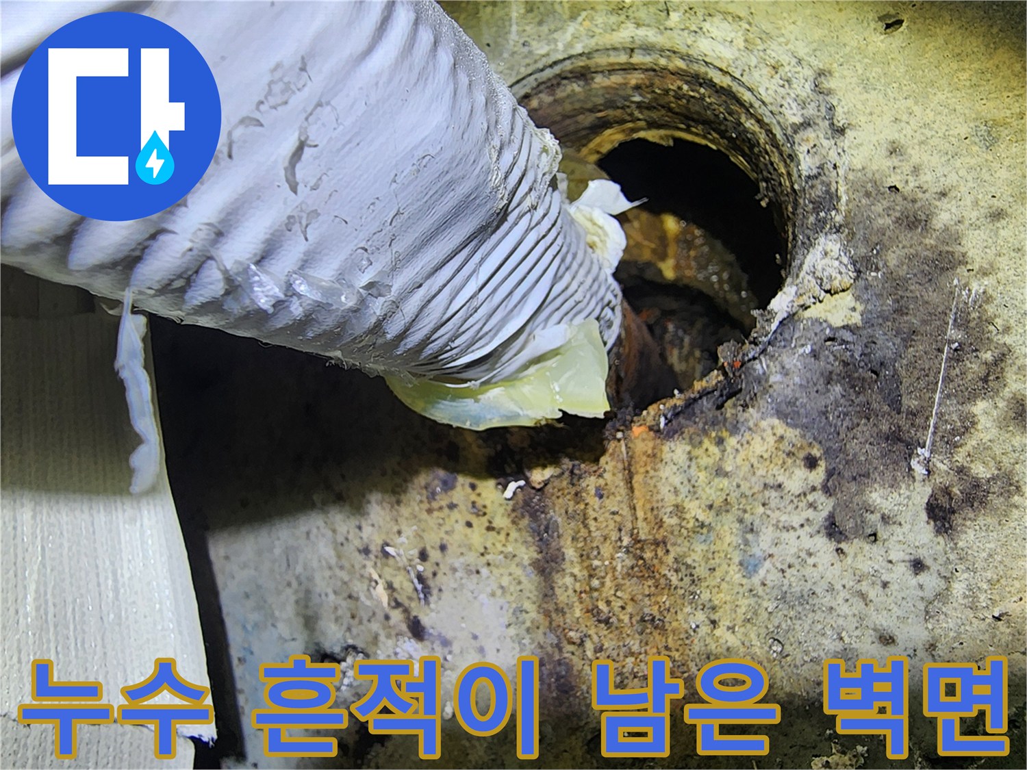 배관-주변-벽체-오염-및-습기-상태