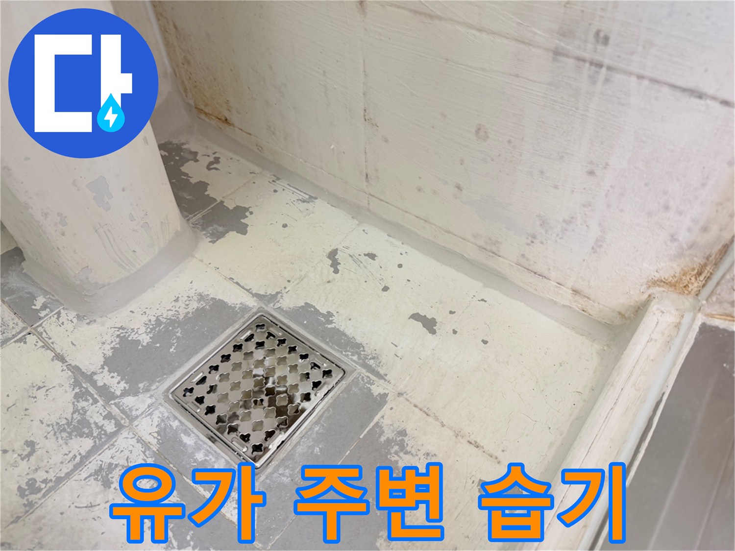 강북구-욕실-배수구-유가-주변-방수-상태