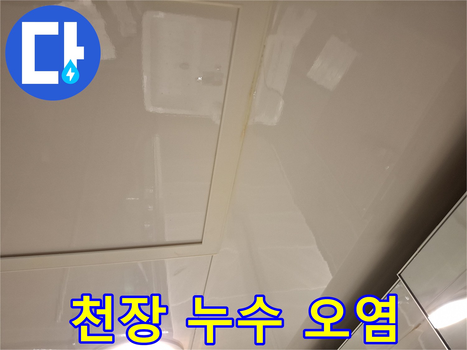 물기가 스며든-화장실 천장 마감재