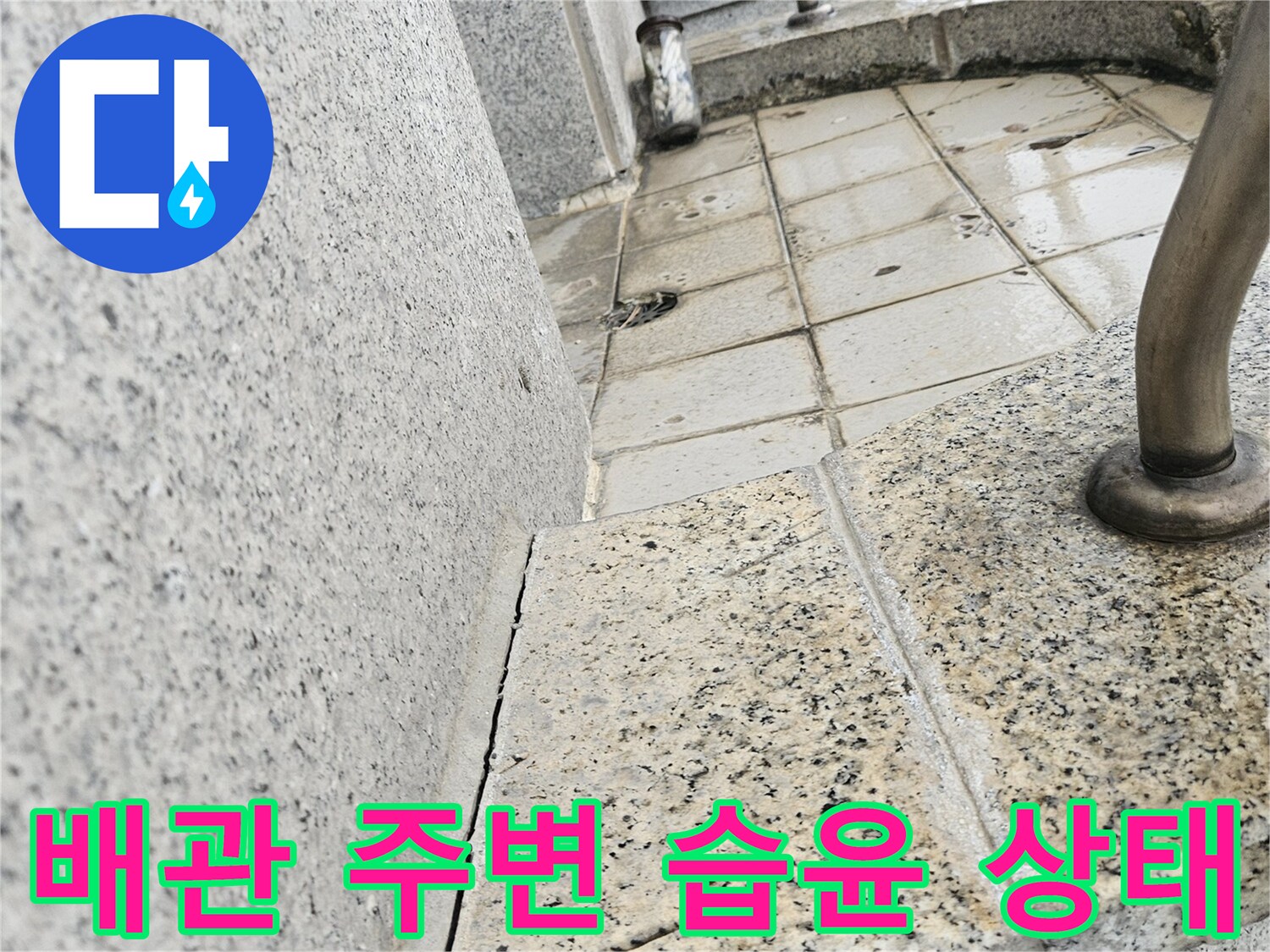 타일-틈새로-스며든-습기와-물기-흔적