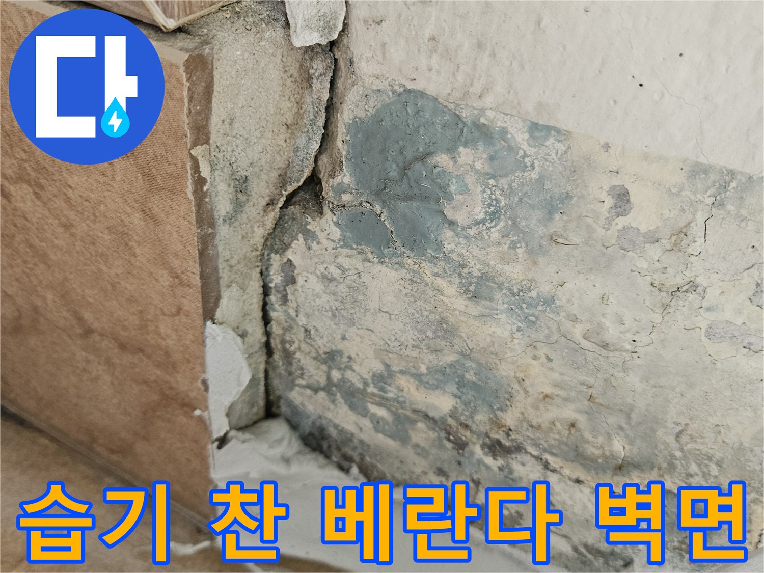 물기가-스며든-베란다-벽체와-타일-접합부