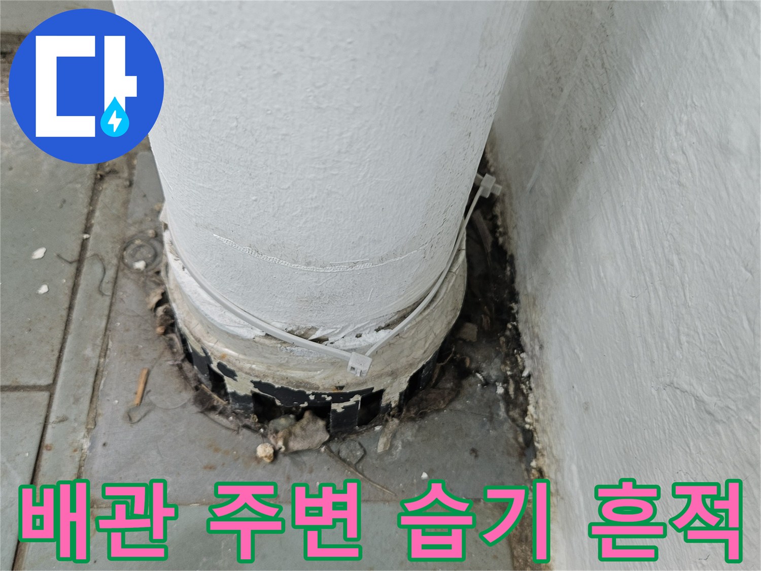 보일러실-배관-주변의-습기-및-오염-상태