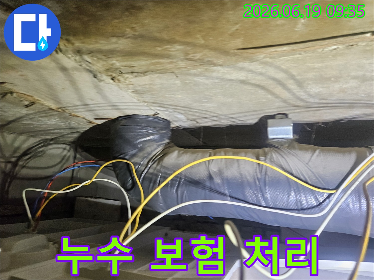 누수-보험-처리-위한-현장-조사-사진