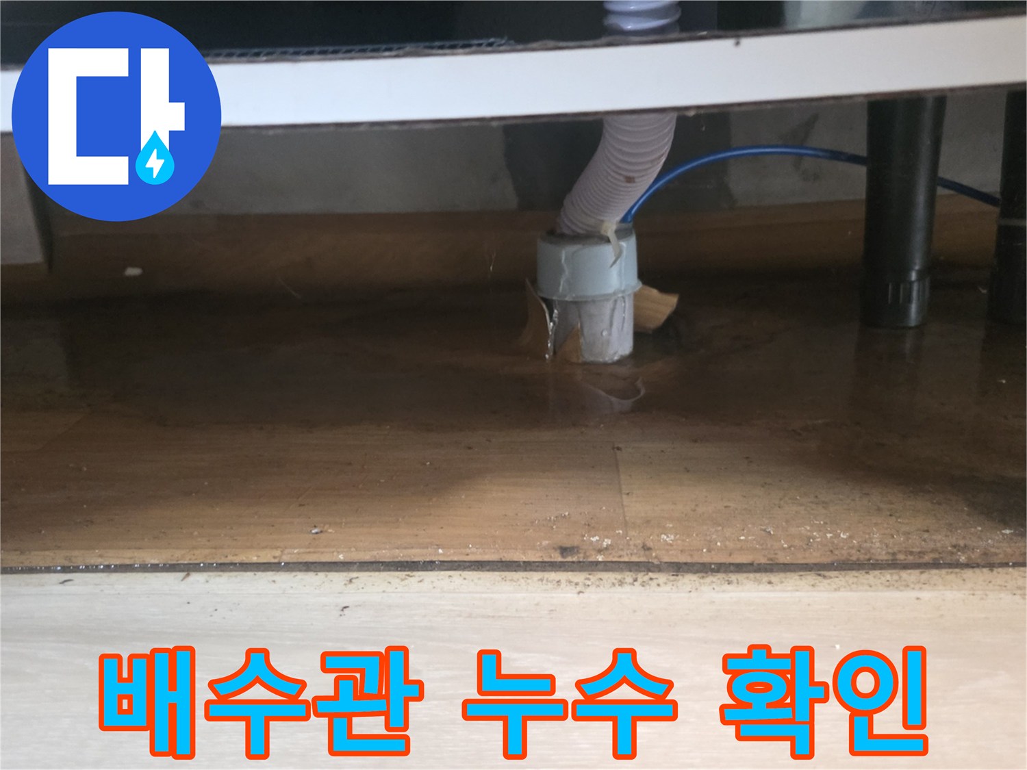 하수구-연결통로-주변에-고인-오염된-물