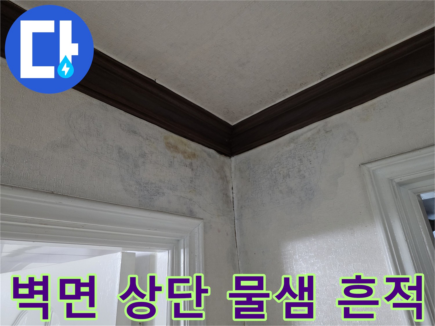 벽지-상단부-습기-침투-현황