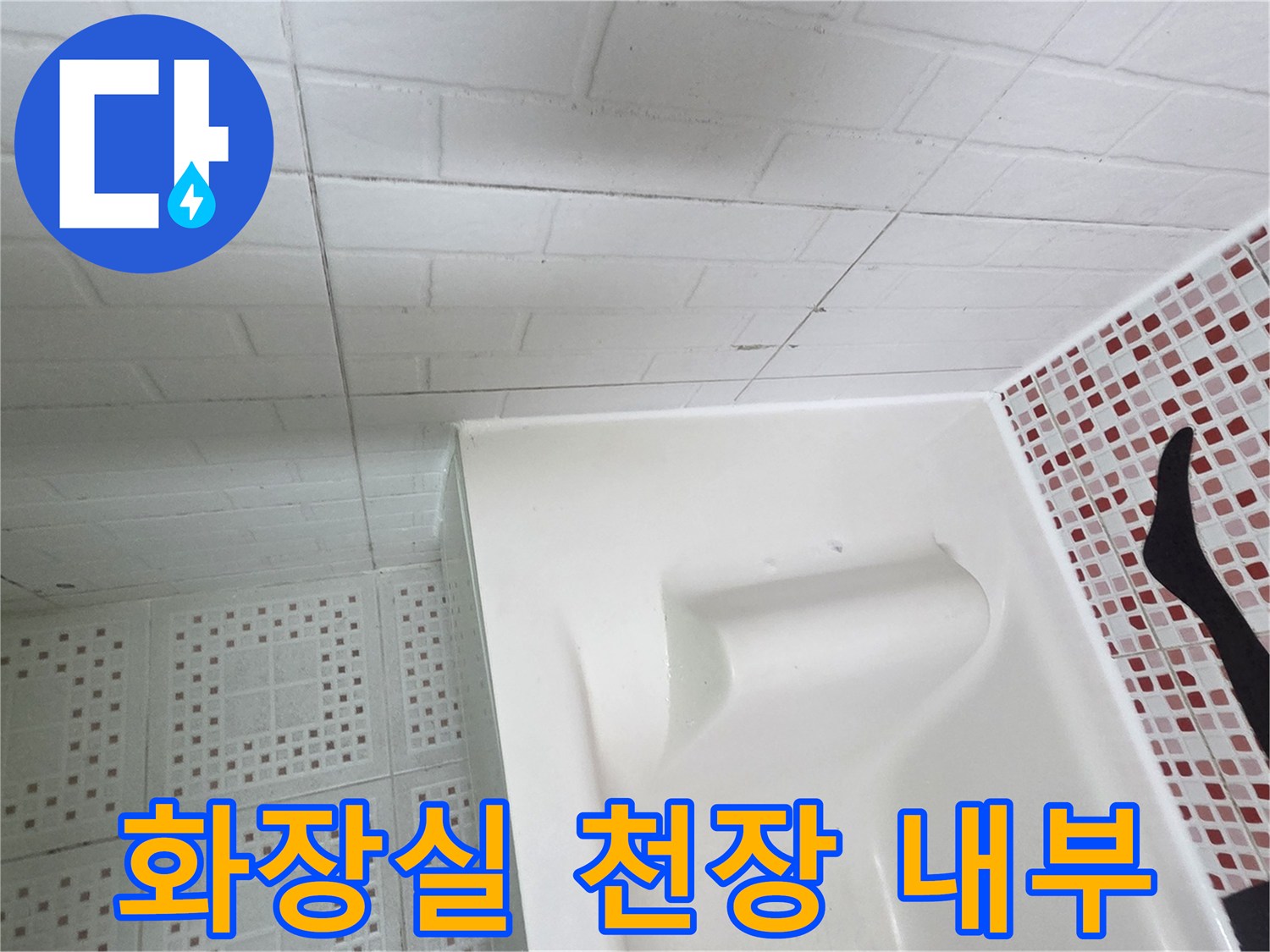 욕실-천장-패널과-타일-벽면의-상태