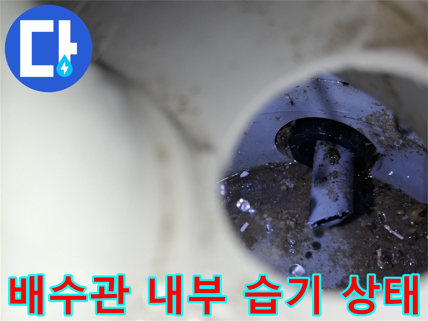 세탁실-배수구-입구의-젖은-상태와-오염물-포착