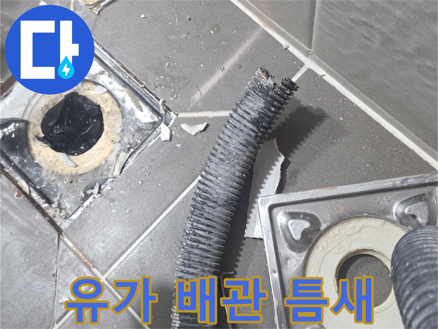배수구-유가-배관-틈새-누수-진단