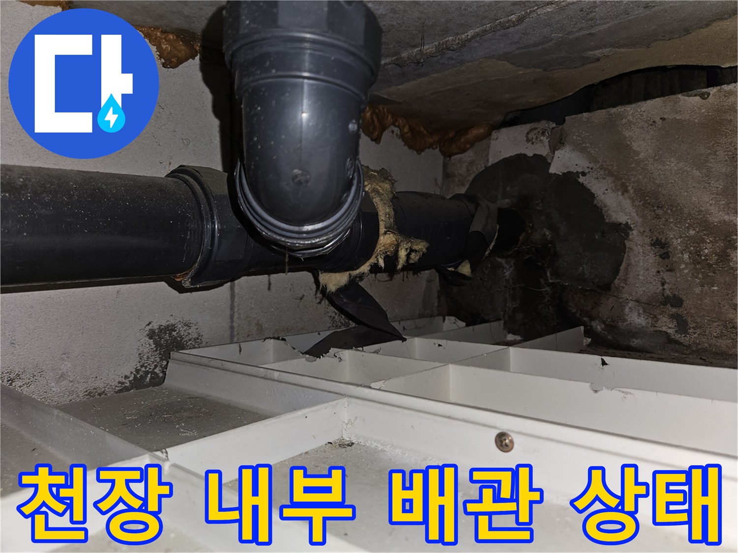 배관-주변의-젖은-벽면과-오염된-흔적