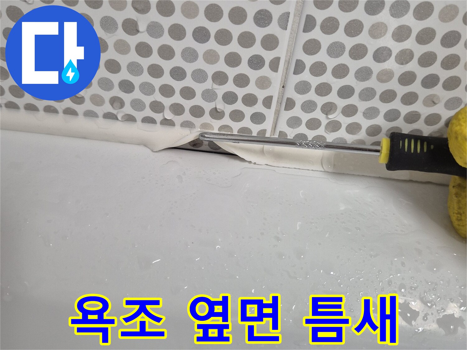 벌어진 실리콘 사이-물 유입 가능성