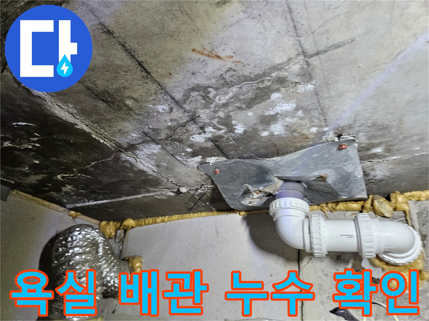부평구-아파트-욕실-배수관-주변-습기-상태