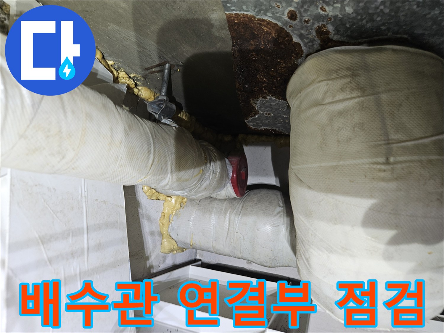부평구 욕실-배수관-연결부-누수-점검-현장