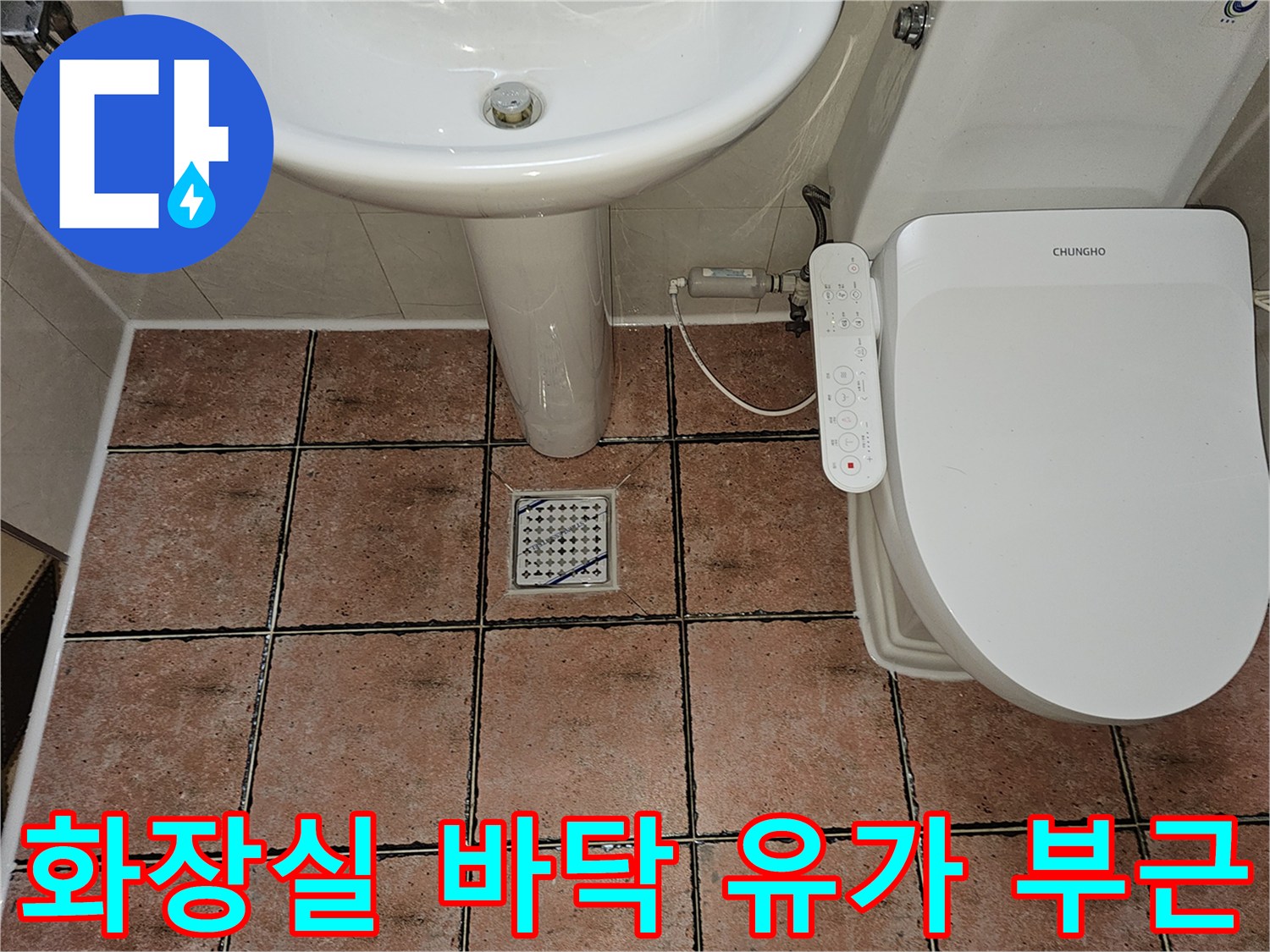 욕실-배수구-유가-주변-타일-상태-관찰